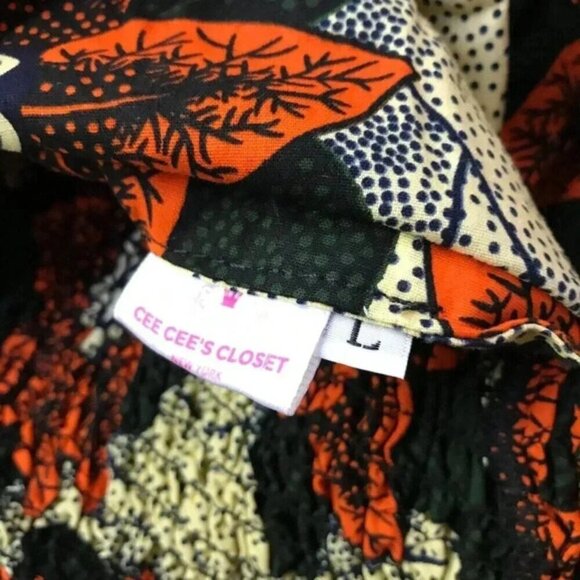 Handmade African Off-Shoulder Crop Top Size Large - Picture 6 of 7